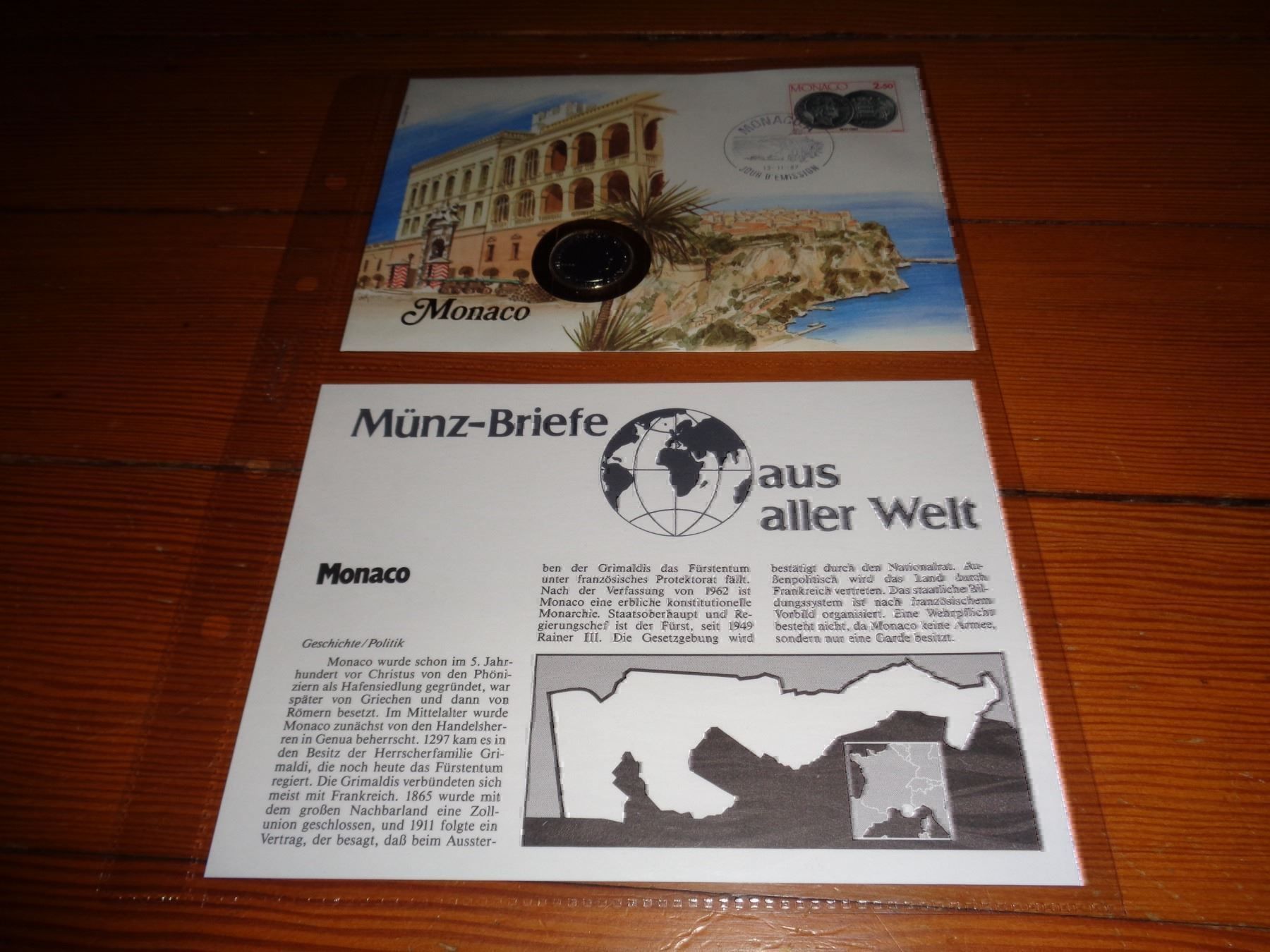 Tutti le monete: Münzbrief Monaco – Usato da Olten venduto da Disc-Verkauf