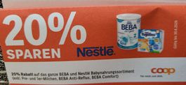 POSTVERSAND 20% Rabatt Coop Beba Nestlé bis 06/26