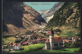 Göschenen /Gotthardbahn, Teilansicht mi