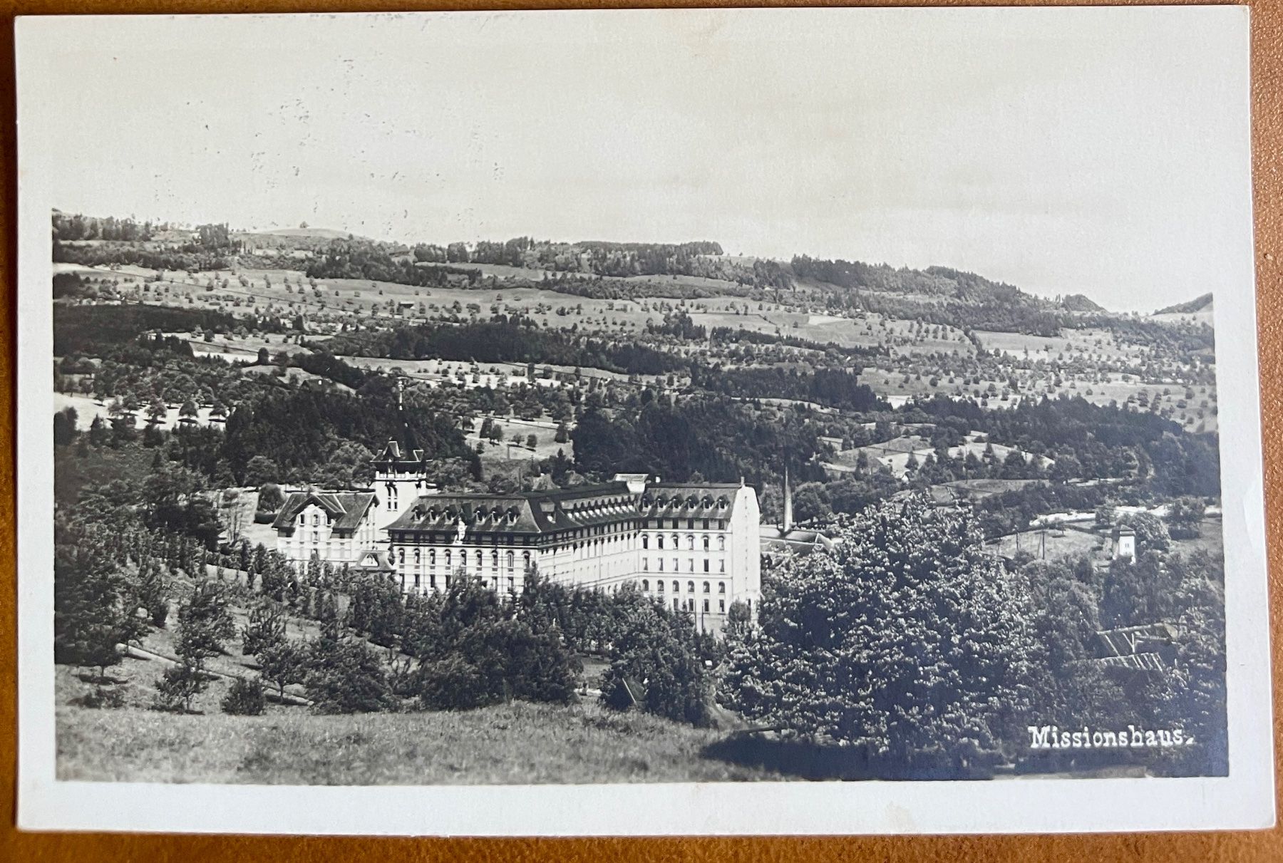 Cartoline postali: KUSSNACHT - IMMENSEE - Missionshaus 1937 – Usato da Lutry venduto da Ediego