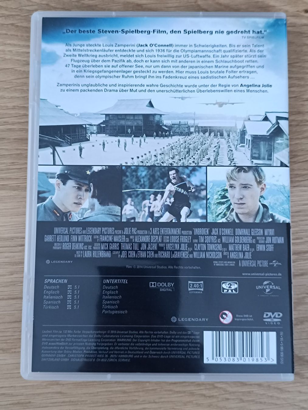 Tutti i DVDs: DVD - Unbroken - Eine unglaubliche, wahre Geschichte – Usato da Ibach venduto da Rhv 1