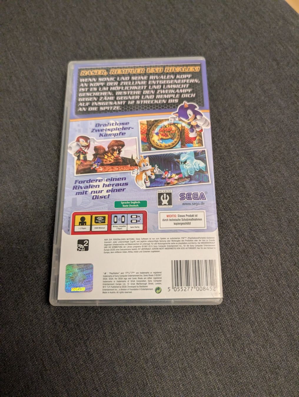 Jeux: Sonic rivals 2 Sony psp – D'occasion à Giubiasco par Tici__nerd_Giubiasco 1