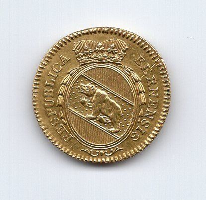 Tutti le monete: (868) Bern Duplone 1796, Gold, top stgl – Usato da Rüthi (Rheintal) venduto da erdnuessli1