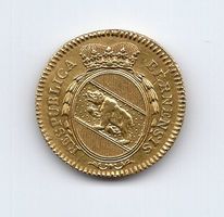 (868) Bern Duplone 1796, Gold, top stgl