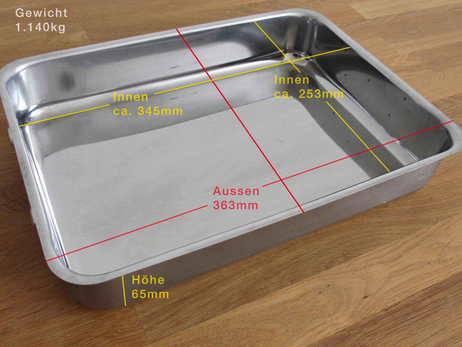 Teglie da forno: Auflaufform Backofenform Edelstahl rechteckig – Nuovo (secondo la descrizione) da Winterthur venduto da Nooitgedagt 7