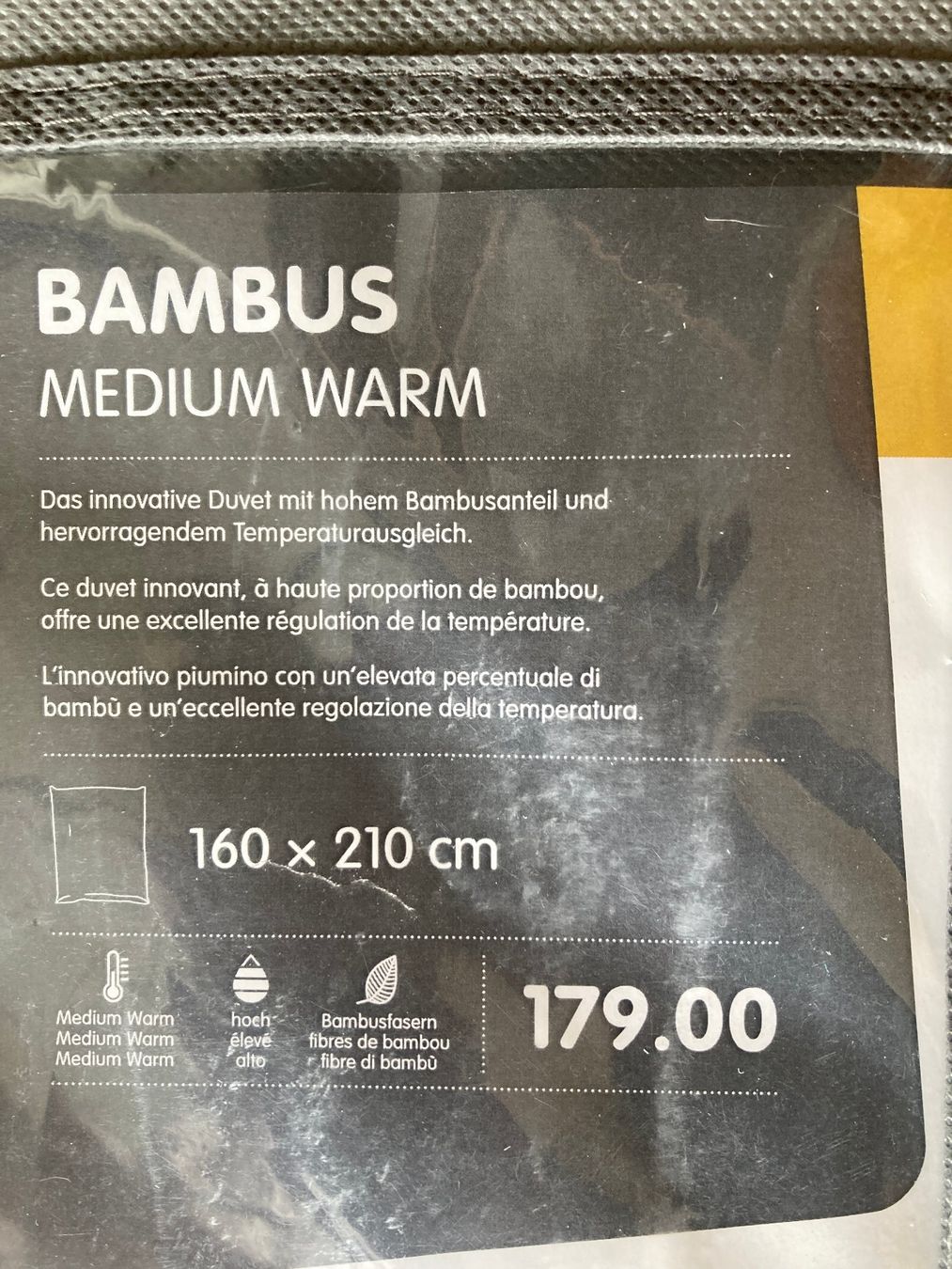 Micasa Coperte: Neue Bambus Bettdecke,160x210cm, Medium Warm – Nuovo e nell'imballaggio originale da Zürich venduto da SilvanKa 4
