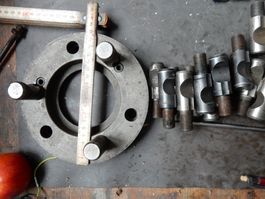 Camlock Drehflansch Drehbank Futterflansch Zapfen