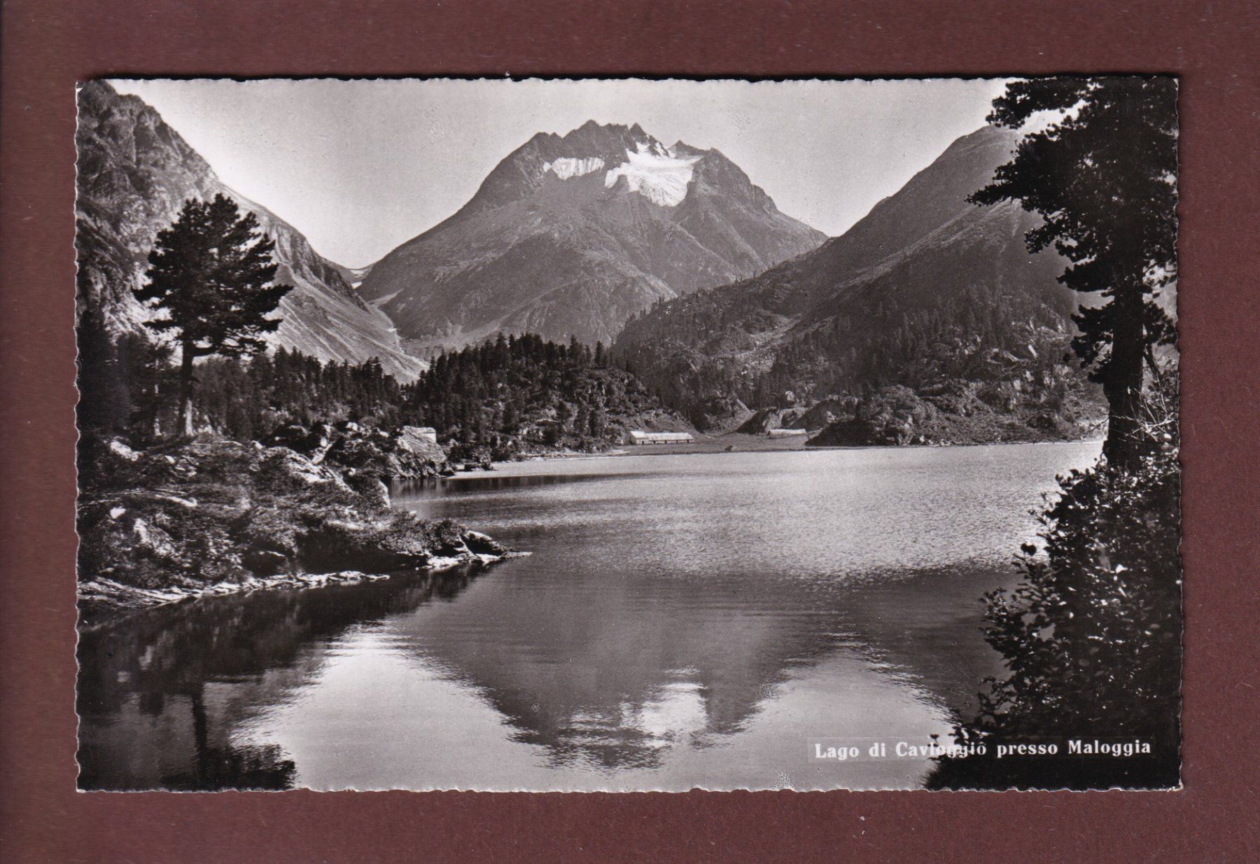 Cartoline postali: Lago di CAVLOGGIO presso Maloggia – Usato da Pully venduto da nicecards