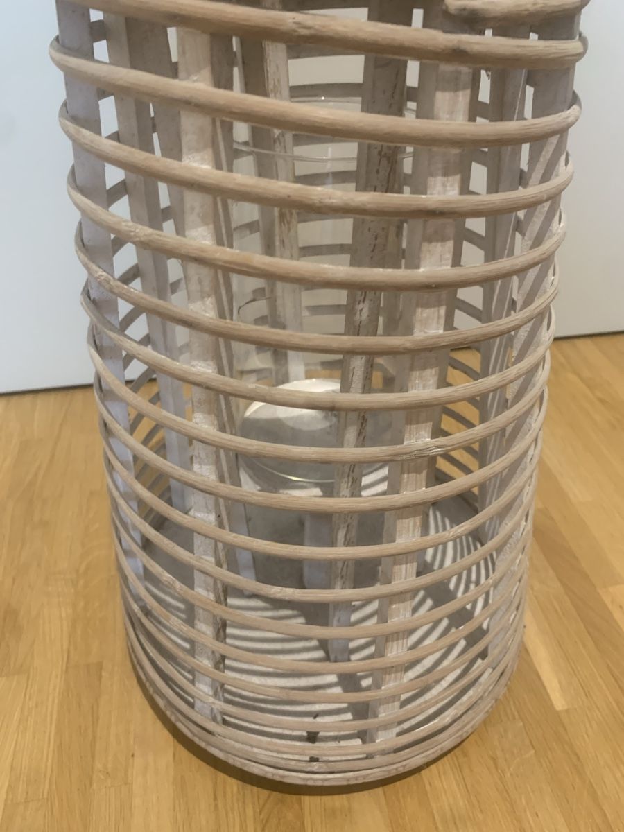 Altro in Decorazioni & Accessori: Laterne Holz Rattangeflecht Glas 40cm – Usato da Zürich venduto da MK124 2