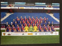 FC Basel 1893 Mannschaftskarte Saison 2013/2014 Top Zustand