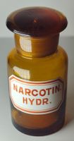 Apothekerflasche NARCOTIN. Um 1920 9cm