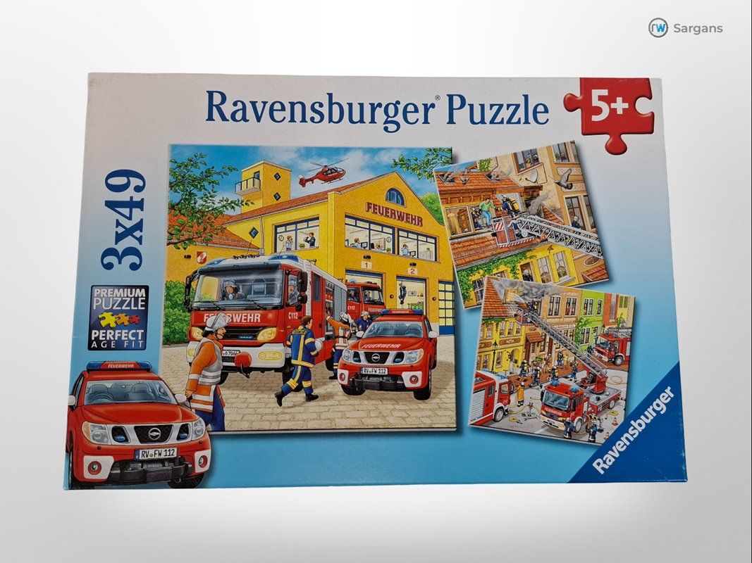 Ravensburger Puzzle: RAVENSBURGER Puzzle Feuerwehr 3x49 – Usato da Sargans venduto da Restwert_Sargans