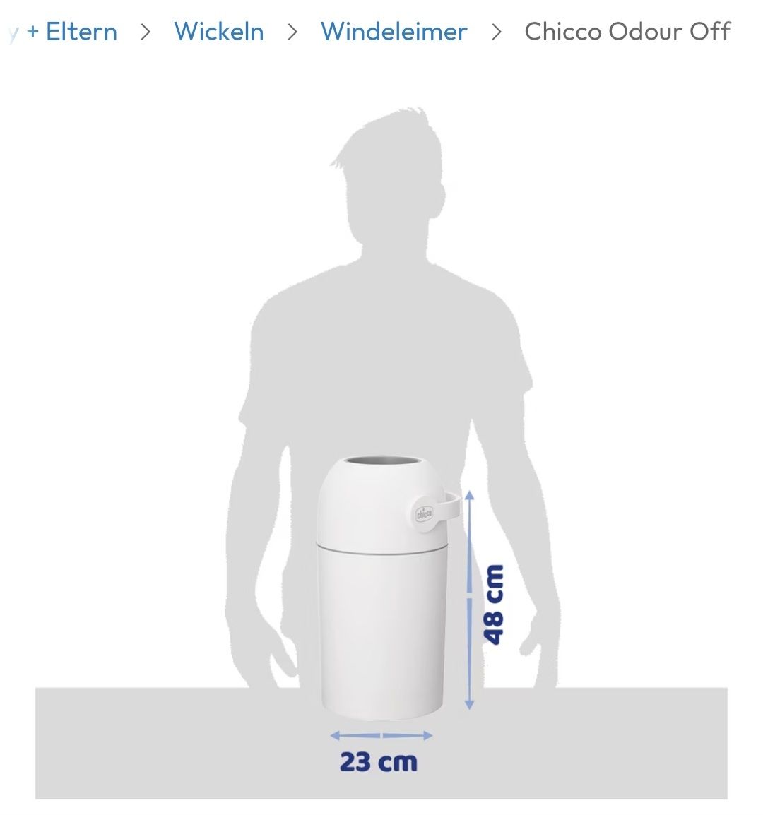Chicco Cestini per rifiuti: Windeleimer Chicco Odour Off, gebraucht – Usato da Bubikon venduto da jas_m6vs 3