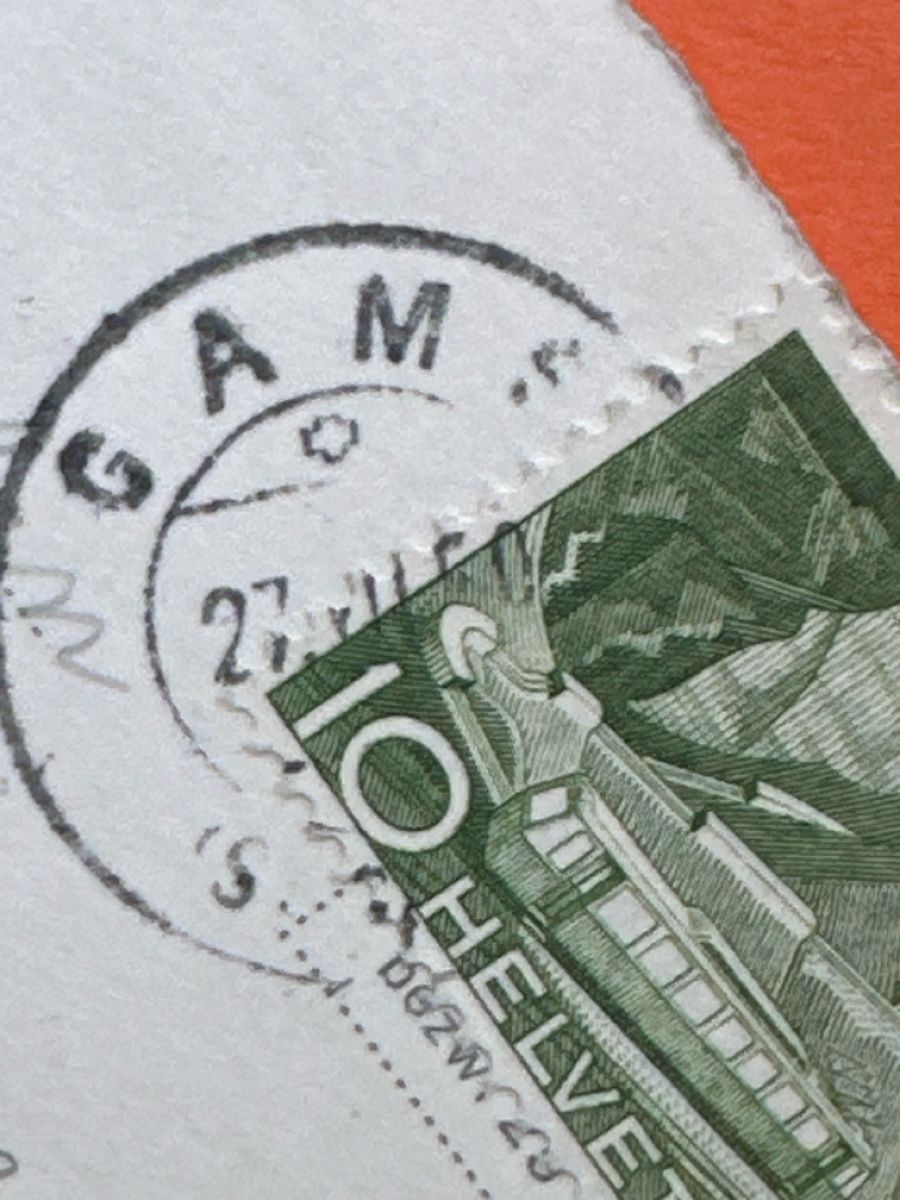 Cartoline postali: 1950 Strandbad zu Kurhaus Eichlitten Gamserberg – Usato da Zürich venduto da Chaeffeler 2