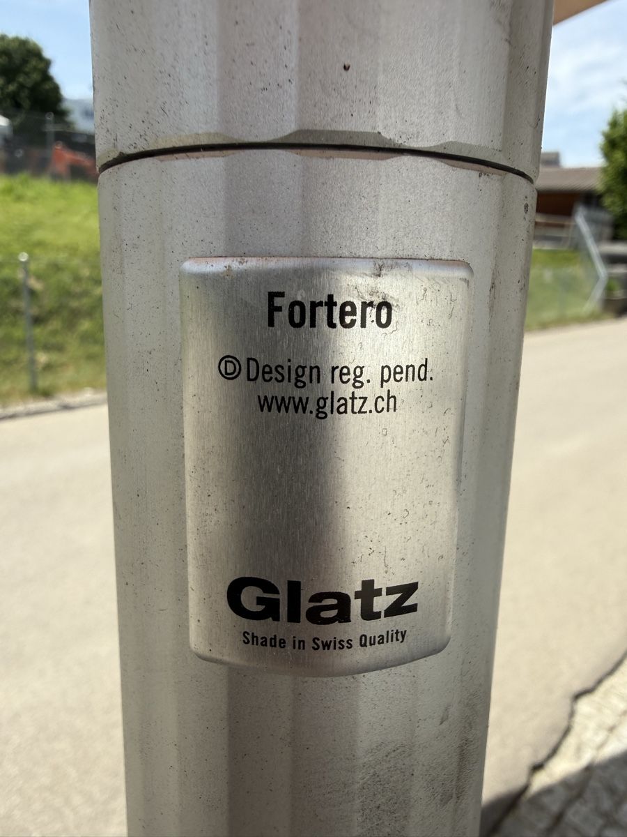 Glatz Ombrelloni: Sonnenschirm Fortero 350cm x 350cm – Usato da Bussnang venduto da IfeAS4 3