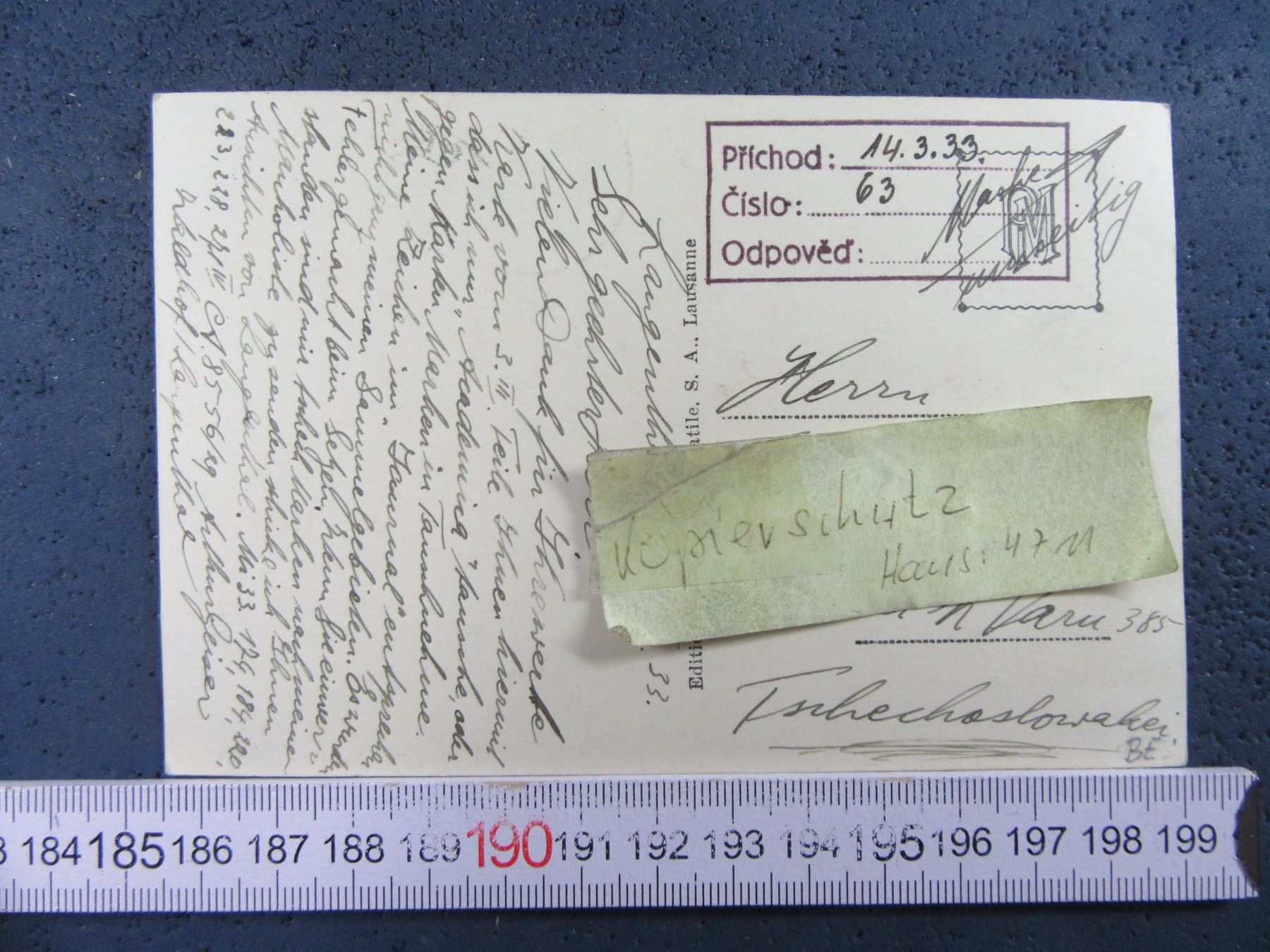 Cartoline postali: LANGENTHAL 1933 BE AK OLDTIMER AUTOS – Usato da Ettingen venduto da Hausi4711 2