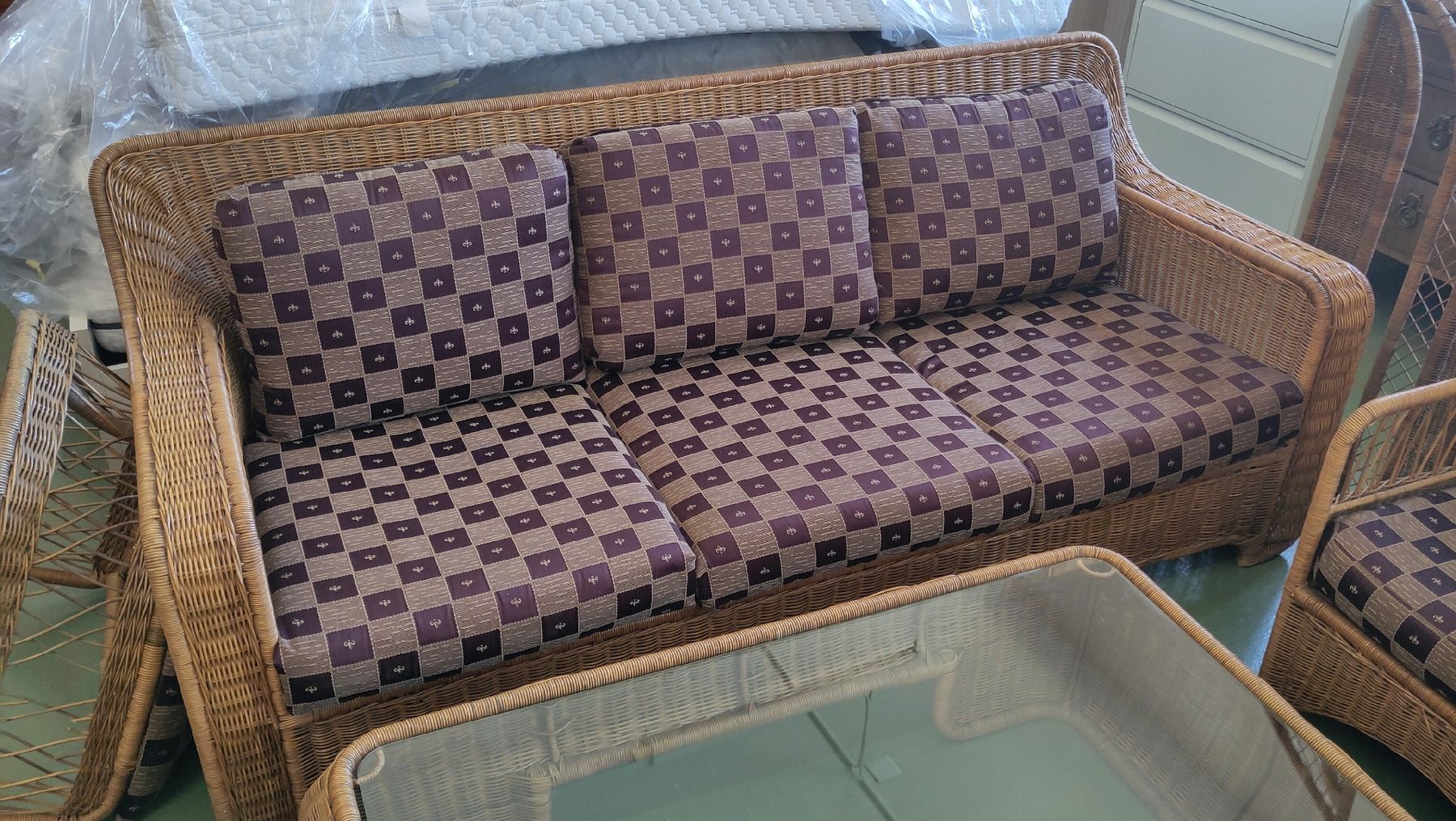 Divani: Rattan Lounge-Set, 7-teilig – Usato da Pratteln venduto da Cartonsducoeur_bl 4