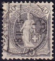 1903, Stehende Helvetia Nr. 69E, gestempelt, fehlerfrei.