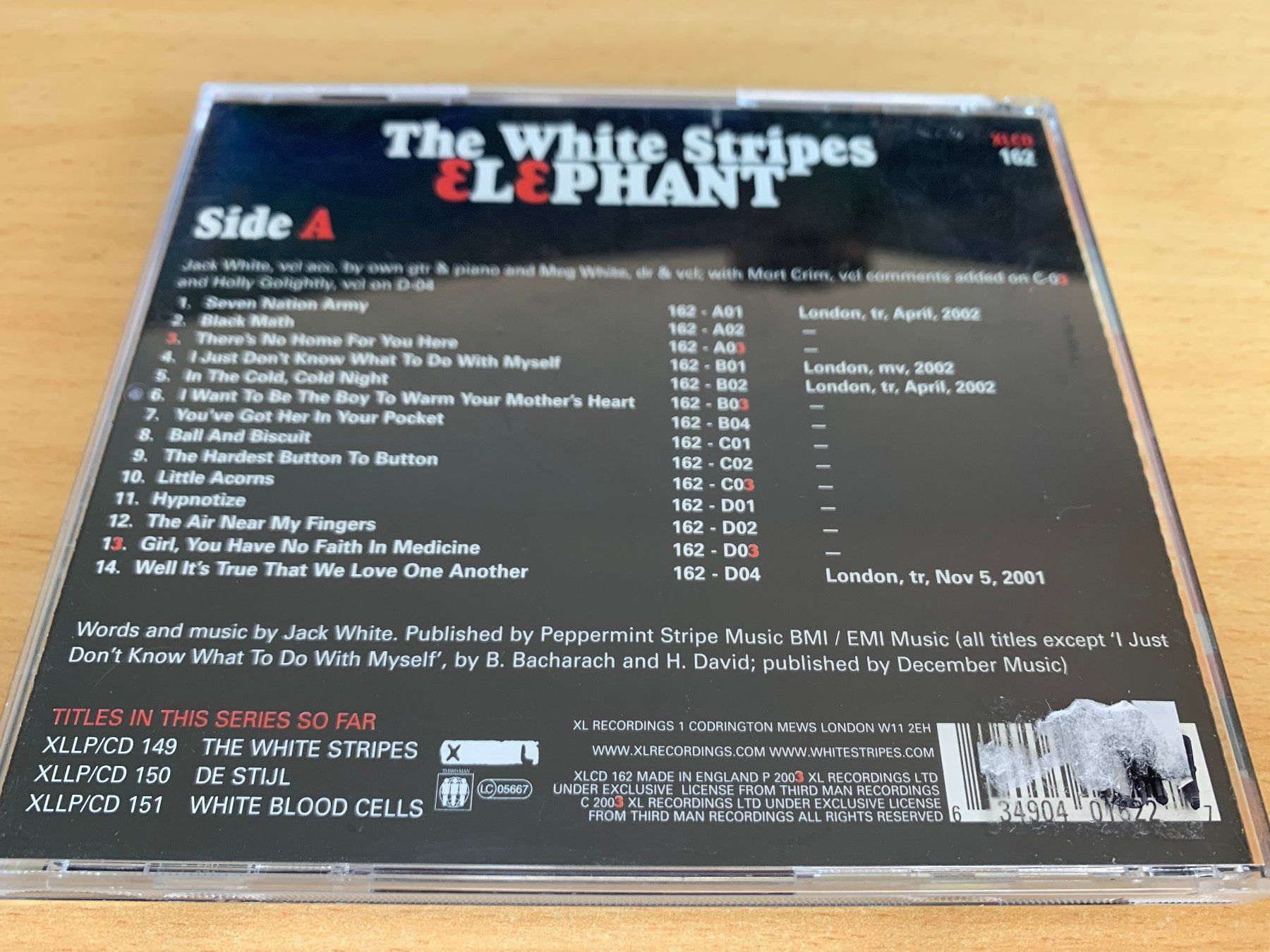 CD: The White Stripes – Elephant – Usato da Rikon im Tösstal venduto da Alpenmutz 1