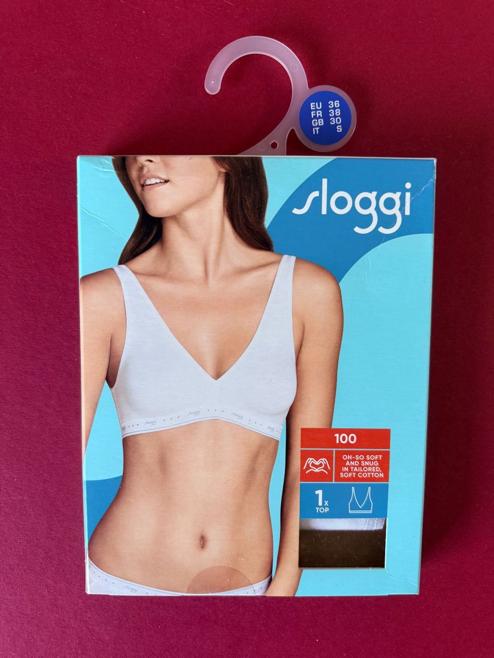 Sloggi Altra biancheria intima: SLOGGI 100, Top, Grösse 36, Farbe Weiss – Nuovo e nell'imballaggio originale da Rudolfstetten venduto da gst_g7xl