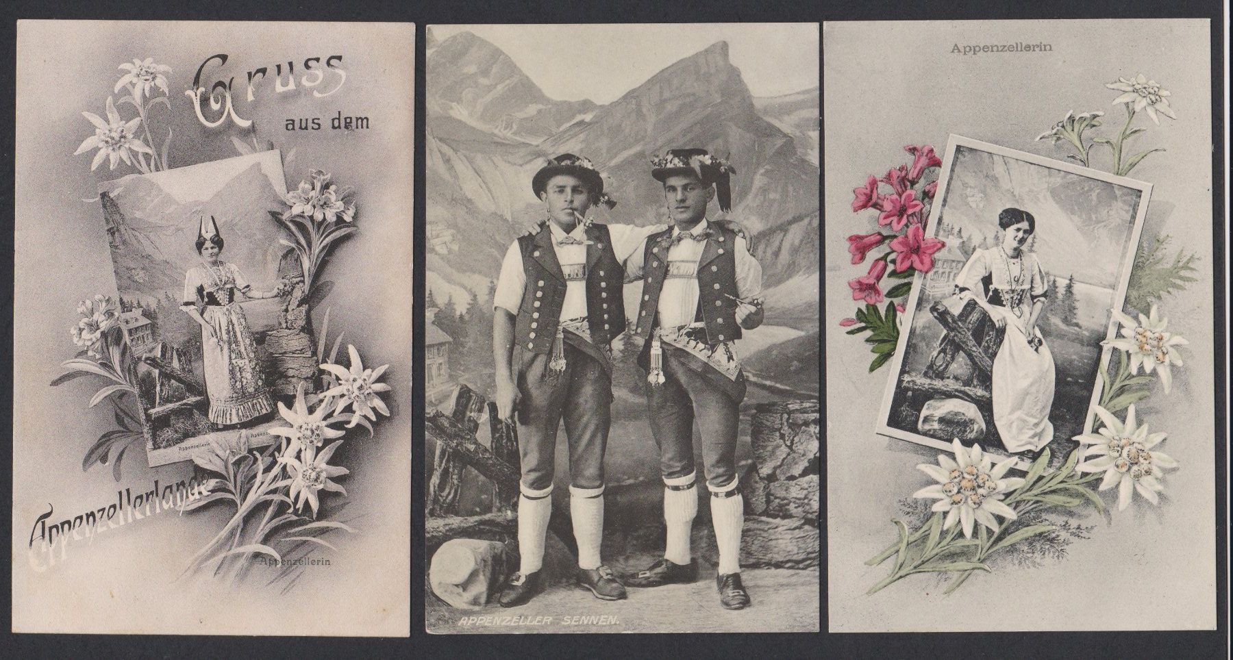 Cartoline postali: Appenzeller Trachten   :   11 alte Ansichtskarten – Usato da Vitznau venduto da Ropaku 2