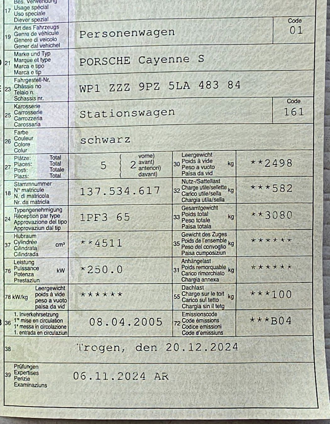 Porsche Automobili: Porsche Cayenne S – Usato da Arbon venduto da .Tropxe. 9