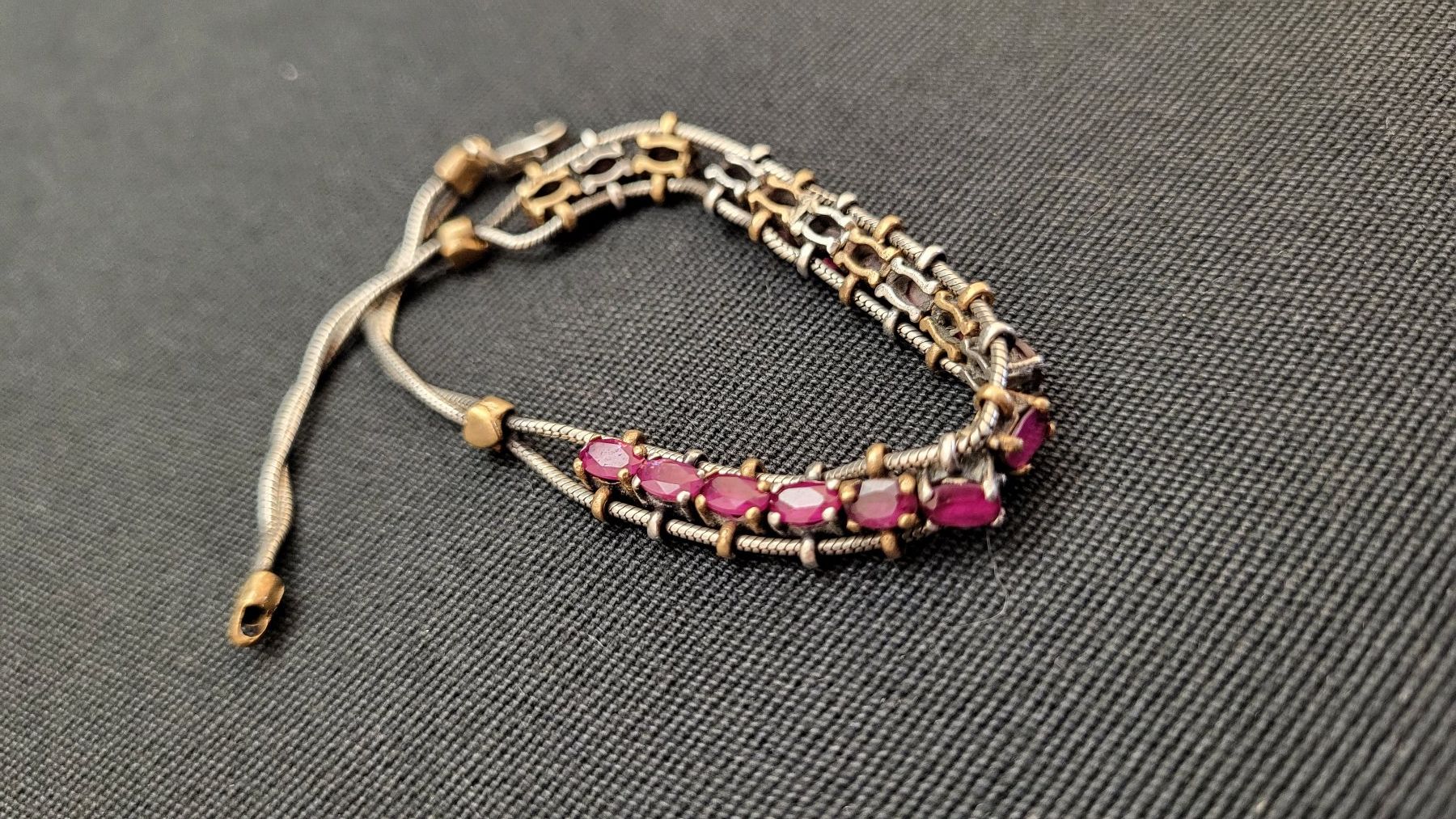 Armbänder & -reifen: Silber-Armband mit Rubinen – Gebraucht aus Basel von spinne02 5
