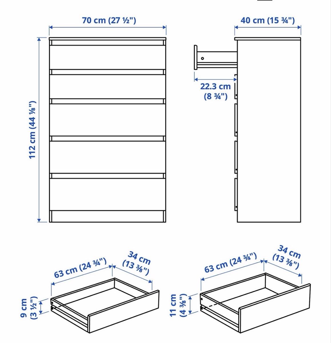 Ikea Commodes: Kullen Kommode – D'occasion à Affoltern am Albis par BRMLqi 3