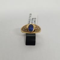 Echt 18K Gold - Diamant, Saphir Ring