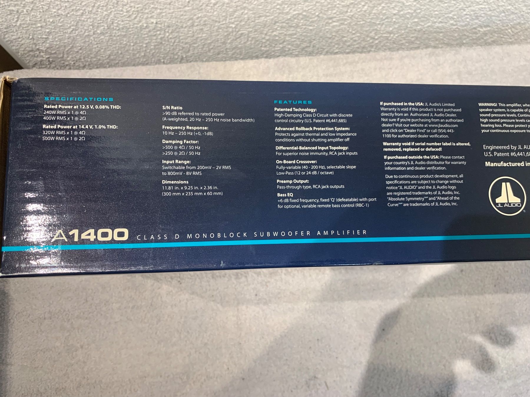 Amplificatori: JL-AUDIO Verstärker – Nuovo (secondo la descrizione) da Schaan venduto da fiu_czw9 4