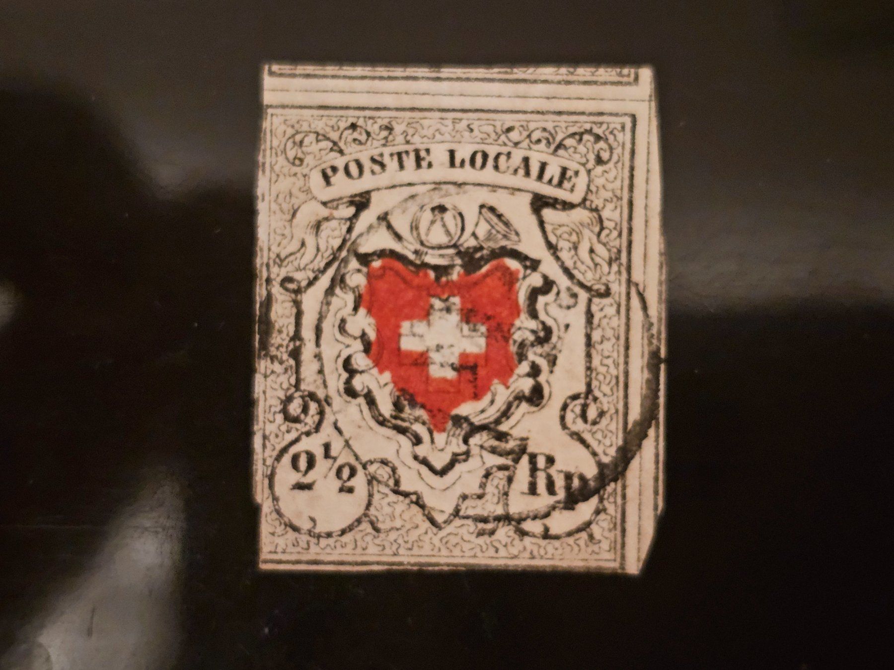 Tutti i francobolli: CH 1850 Poste Locale  N° 14I "PP" SBK Fr. 2'100+ – Usato da Monte Carasso venduto da giave