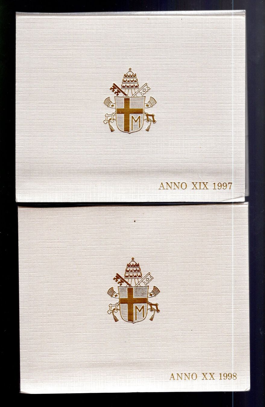 Alle Münzen: Vatican coins set 1997-98 TOP UNC – Neu und originalverpackt aus Leibstadt von baroc333