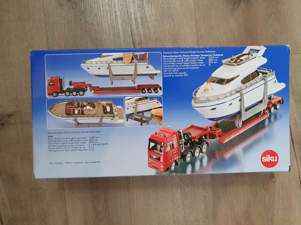 Siku Schwertransport mit Yacht - über 30 cm | Kaufen auf Ricardo