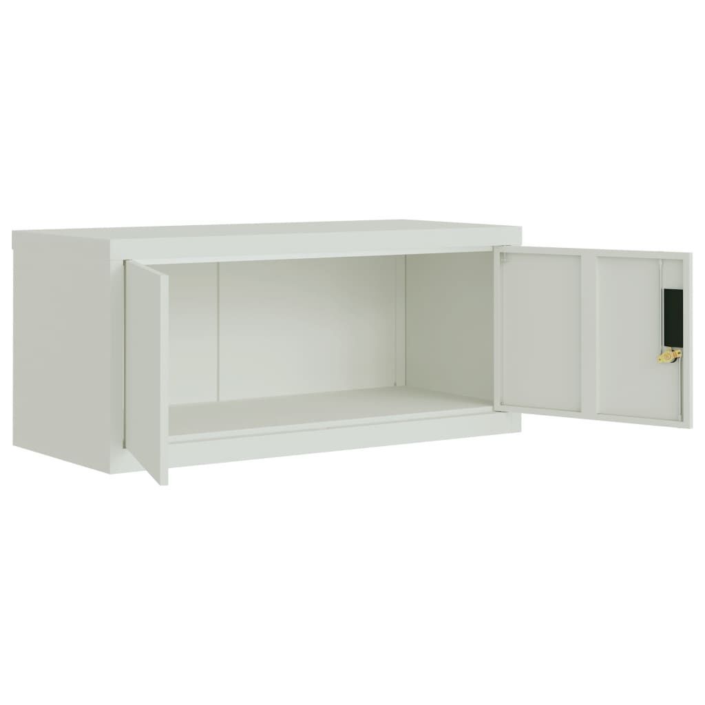 Schränke: Aktenschrank Hellgrau 90x40x40 cm Stahl – Neu und originalverpackt aus Bühler von DealHaus_Ostschweiz 1