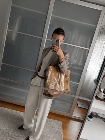 PESERICO - Shopper Bag - Made in Italy, NEW