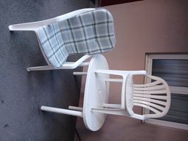 gartentisch 109x83x73cm mit 2 stuehle43cm sitzhoehe