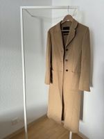 MASSIMO DUTTI Wollmantel Kamelfarben, Gr. XS, NEU