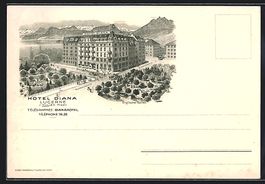 Litho Lucerne, Hotel Diana an der Murbac