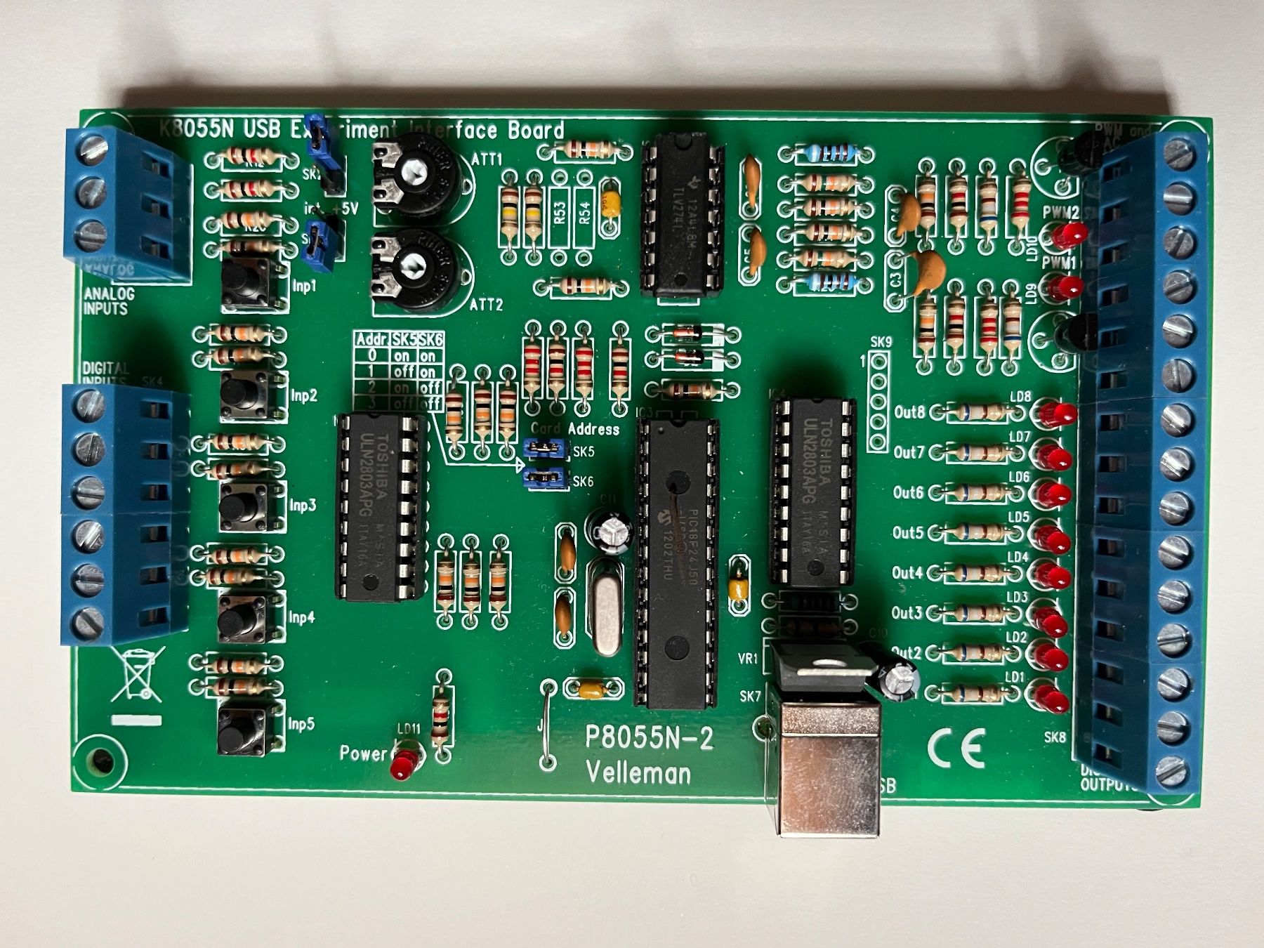 Componenti elettronici: Velleman USB-Interface Experimentier Board – Usato da Fideris venduto da sg__w55y