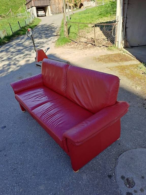 Divani: Ledersofa, gebraucht – Usato da Burgdorf venduto da turisas55