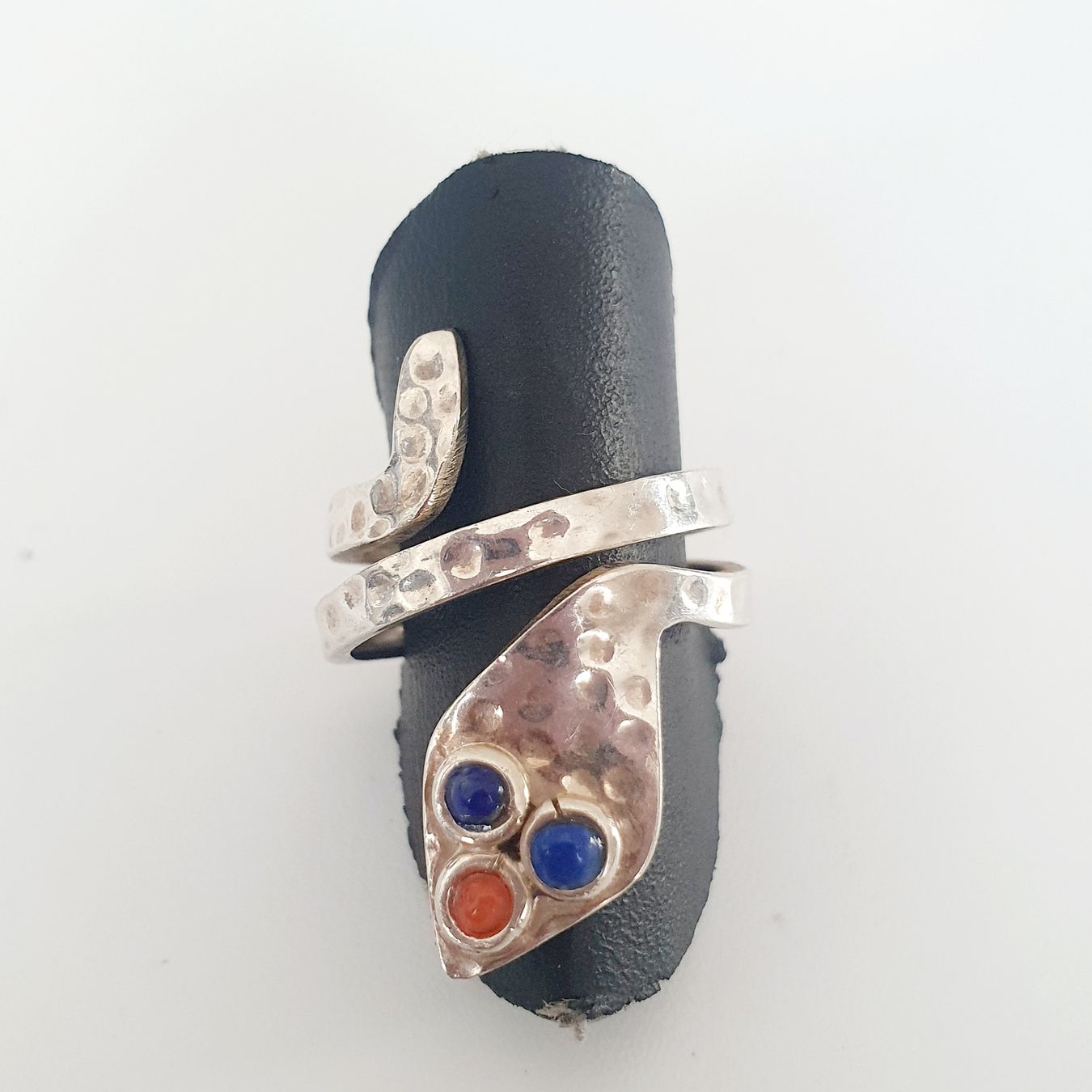 Anelli: Vintage 925 Silber Ring  Schlangenring mit Steinen, Gr 17,4 – Usato da Kreuzlingen venduto da Wunderkiste123