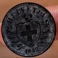 SCHWEIZ 2 RAPPEN 1942