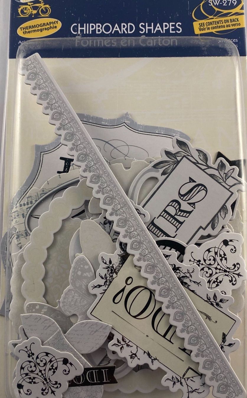Karten: Wedding Chipboard Shapes – Neu und originalverpackt aus Wichtrach von Mona1994