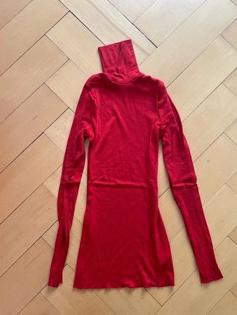 Arket Rollkragenpullover Merino rot Grösse M