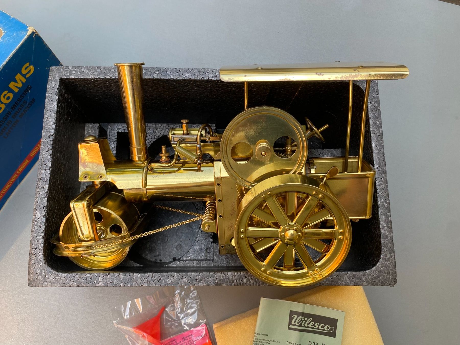 Giocattoli: Wilesco D36 MS / Dampf-Strassenwalze/Traktor – Nuovo e nell'imballaggio originale da Wohlen AG venduto da Kusy77 5