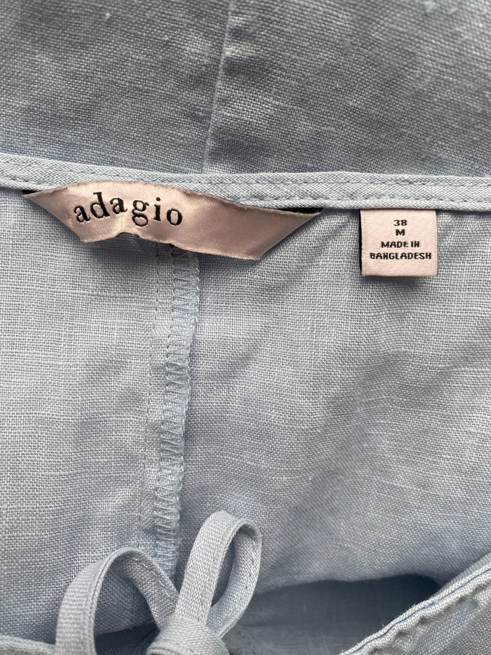 Vestiti: hellblaues Leinenkleid in Gr. M (38) – Usato da Stetten SH venduto da bijoux18 7