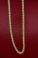 Edle 14 Karat Kordelkette -Gelbgold