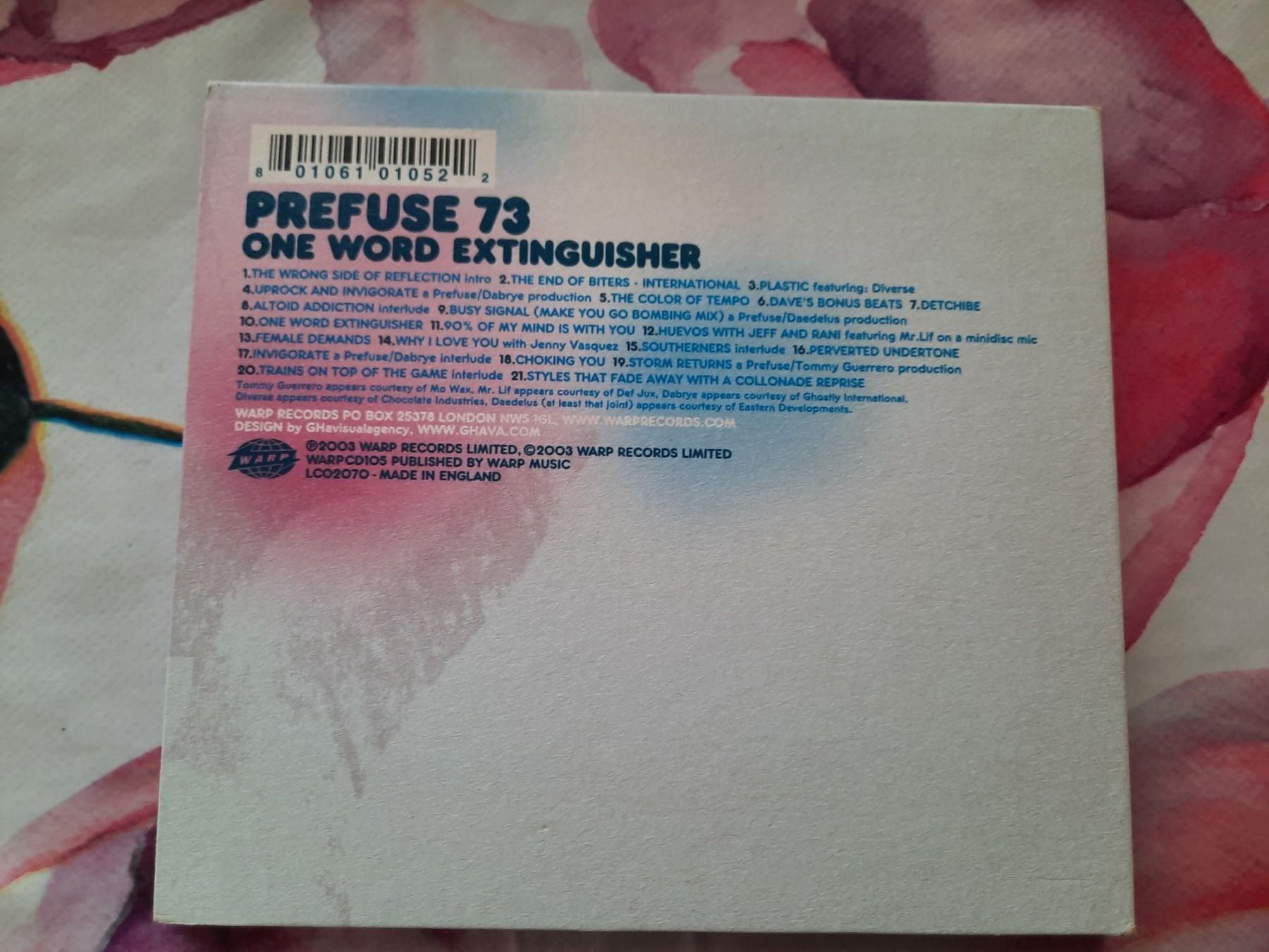 CDs: CD Prefuse 73 - One Word Extinguisher – D'occasion à Pully par bro_n52j 1