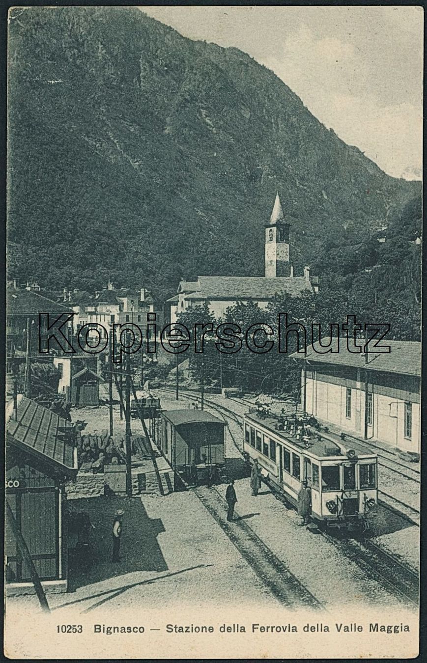 Cartoline postali: TI Bignasco - Bahnhof - Bahn LPB – Nuovo (secondo la descrizione) da Schindellegi venduto da leecollect