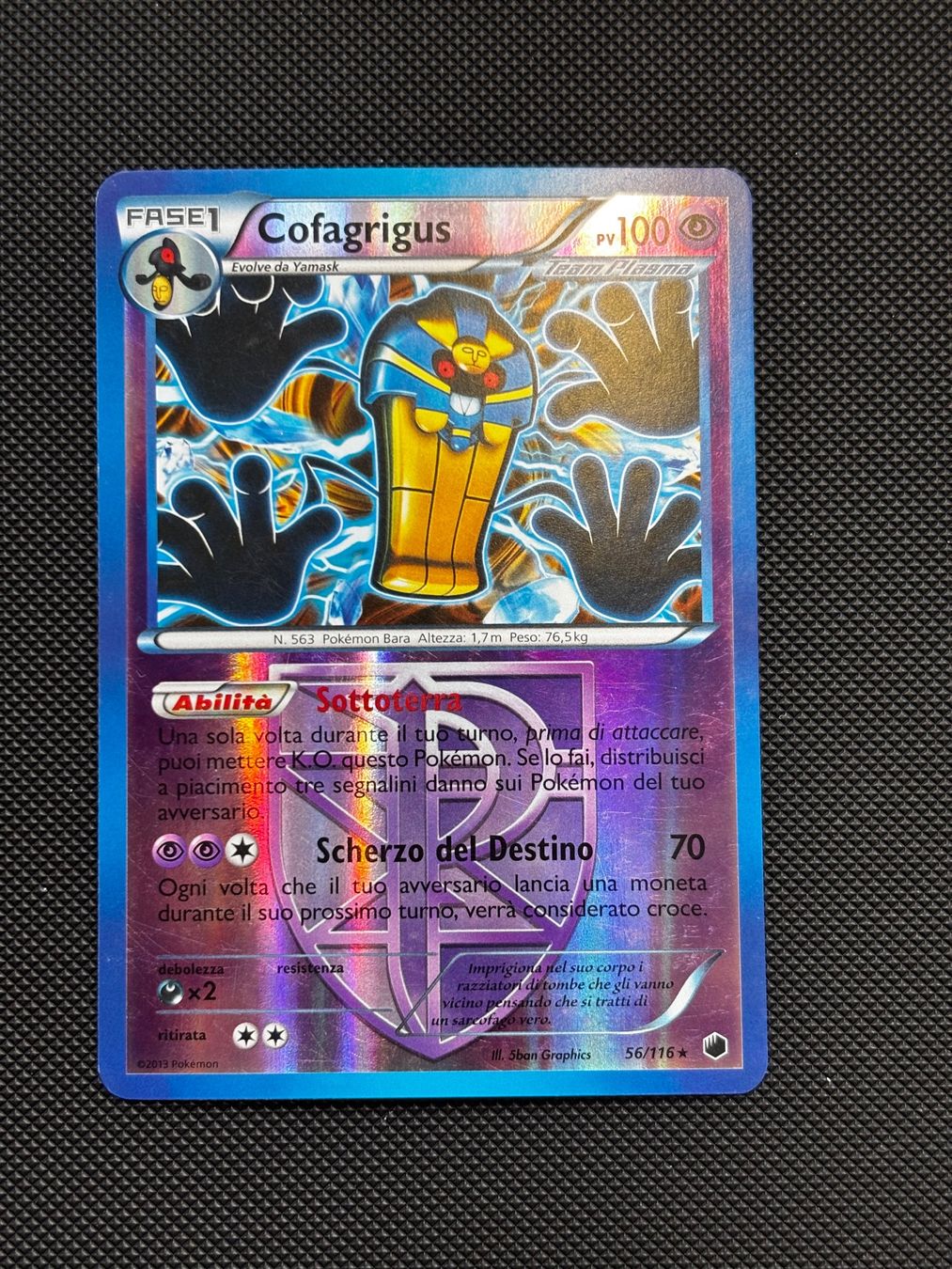 Pokémon Carte collezionabili: It - Cofagrigus Reverse 56/116 - Pokémon – Usato da Neuchâtel venduto da caraadryn 2